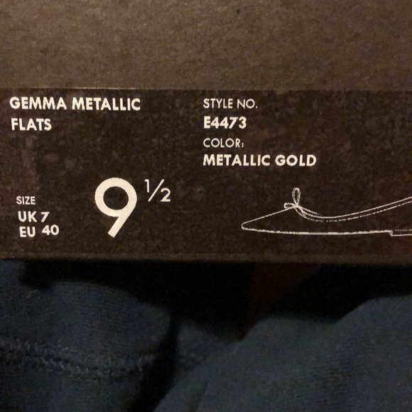 NWT - J Crew Gemma Metallic Flats - Picture 5 of 6